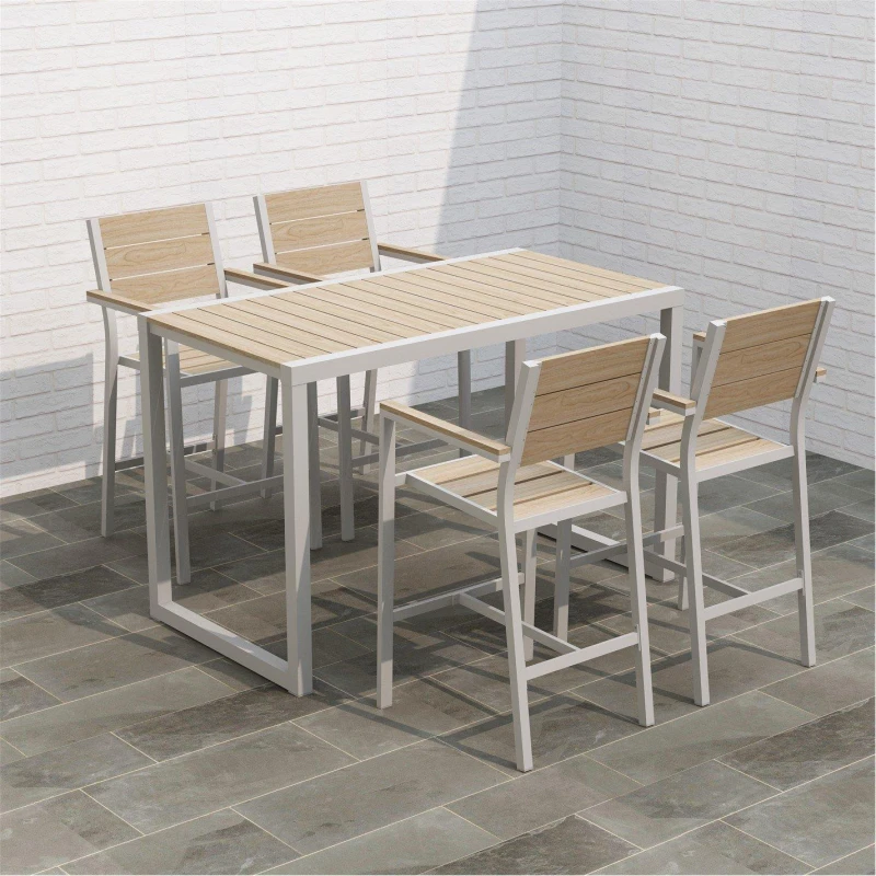 Image of Studio Santorini 5 Piece Bar Set White unisex Set