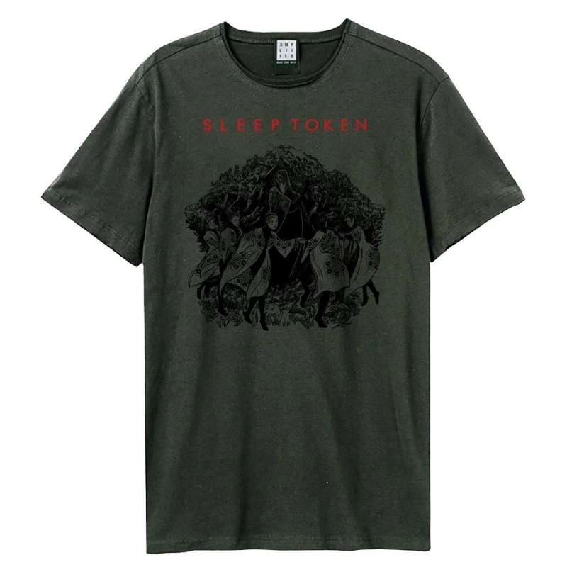 Image of Amplified Amplified Men The Love You Want Sleep Token T-Shirt in Charcoal Size: X-Small Charcoal XS Male 5063574759434