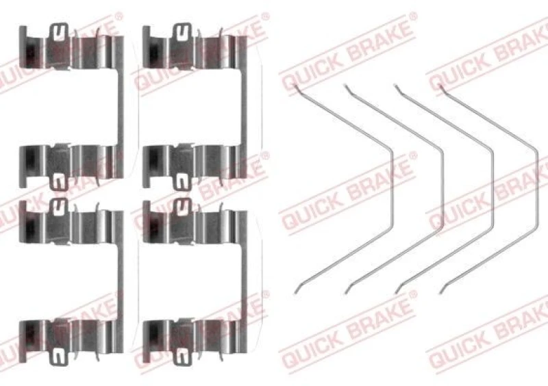 Image of QUICK BRAKE Brake pad fitting kit QUICK BRAKE 109-0016