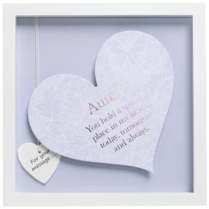 Image of Said with Sentiment Square Heart Frames Auntie