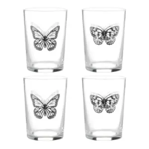 image of Ravenhead Butterfly Set Of 4 Tumblers 52Cl