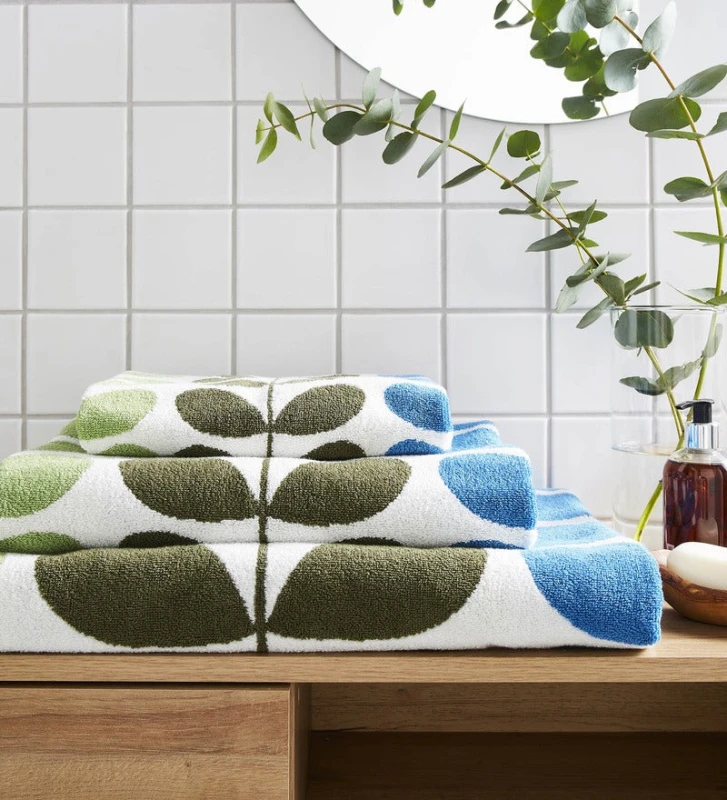 Image of Orla Kiely Trio Stem Riviera Cotton Bath Mat Multi unisex