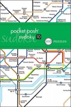Image of Pocket Posh Sudoku 10 London Tube Map by The Puzzle Society