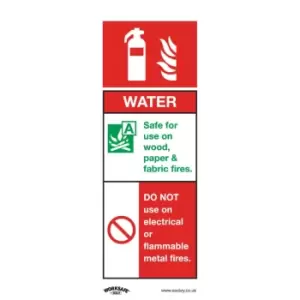 Image of Safety Sign - Water Fire Extinguisher - Rigid Plastic