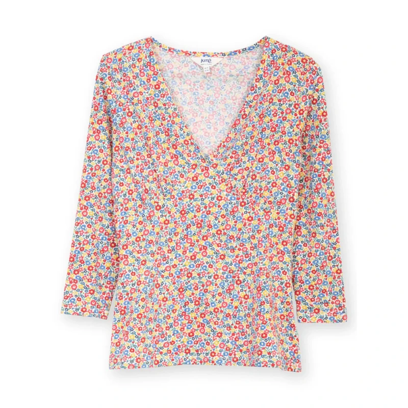 Image of Kite Womens 3/4 sleeve T-Shirt Kite Cheselbourne Multicolore Female 36