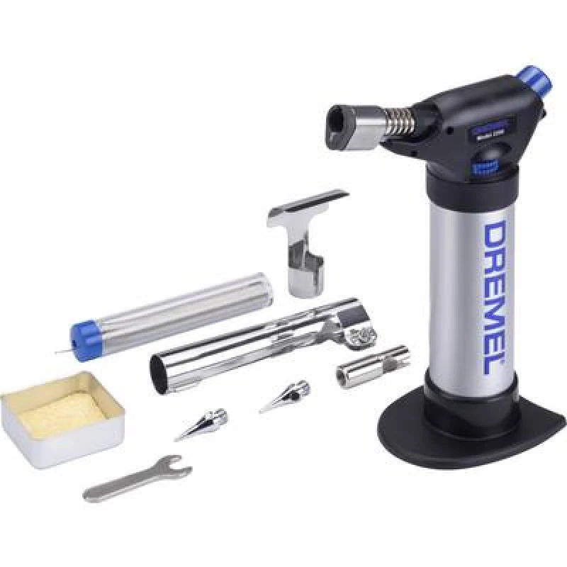 Image of Dremel DREMEL 2200-5 Versaflame Gasbrenner/Loetkolben Gas soldering kit Hot gas nozzle, Soldering tip 550 - 1200 °C + piezo ignition F0132200JD