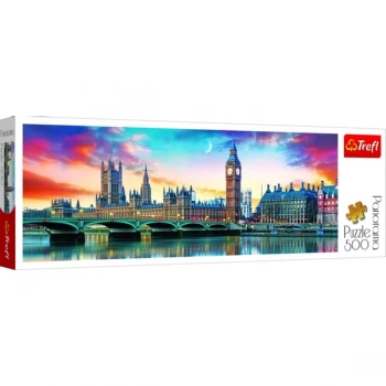 image of Trefl Panorama Big Ben & Palace Of Westminster Jigsaw - 500 Piece