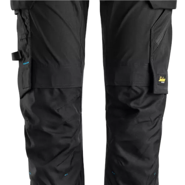 Snickers LiteWork Trousers+ Detachable Holster Pockets - Black - 60