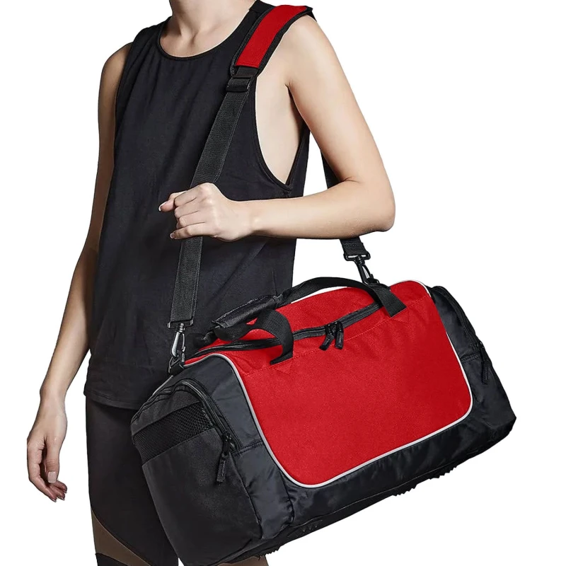 Image of Quadra Mens Teamwear Locker Duffle Bag (30 Litres) Pack of 2 in Red Red Male One Size
