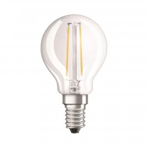 Image of Osram 2.1W Parathom Clear LED Globe Bulb E14/SES Very Warm White - 287969-287969