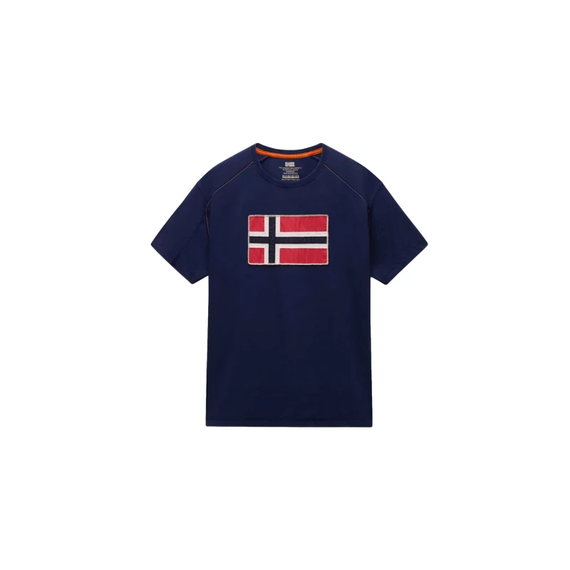 Image of T-Shirt Napapijri Reflect Bleu Male XS