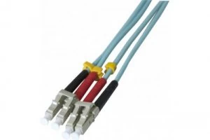 Image of 30m Fibre OM3 50 125 Aqua LSZH LCLC Lead