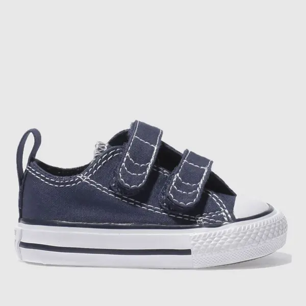 image of Converse navy all star ox 2v Toddler trainers Navy UK 2 (EU 18)