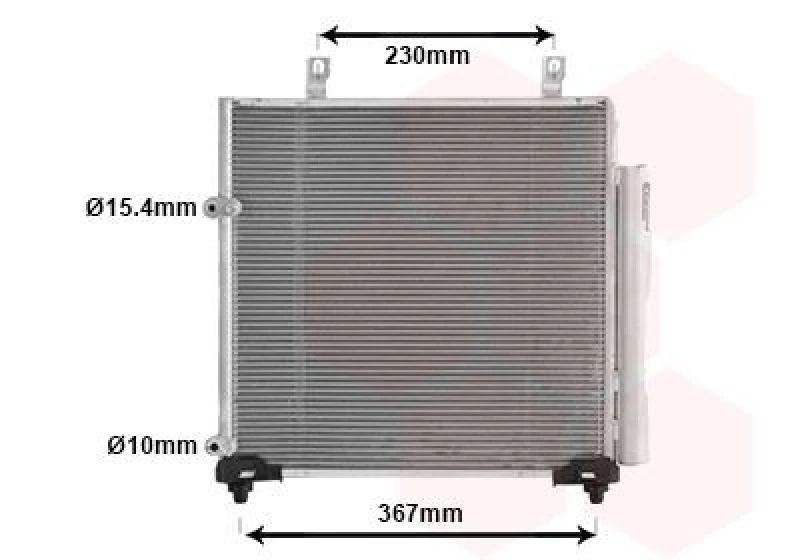 Image of VAN WEZEL Air conditioning condenser VAN WEZEL 32015702
