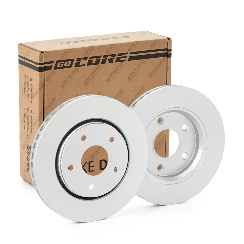 Image of goCORE GCH20303 Brake disc Front Axle, Vented, Cast Iron, High-carbon, without bolts/screws Cast Iron Brake Disc (82)
