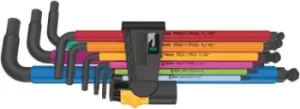 Image of Wera 9 pieces Hex Key Set, L Shape 1/4, 1/8, 3/8, 3/16, 3/32, 5/16, 5/32, 5/64, 7/32