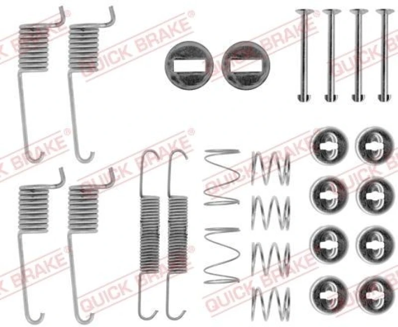 Image of QUICK BRAKE Brake shoe fitting kit QUICK BRAKE 105-0714
