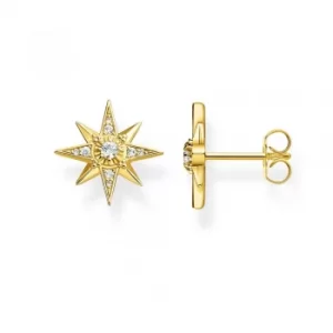 image of THOMAS SABO Gold Plated Magic Stars Cubic Zirconia Stud Earrings...