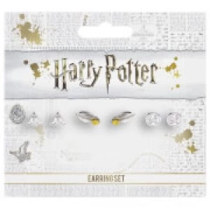 Image of Stud Earring Set Deathly Hallows/ Golden Snitch/ Platform