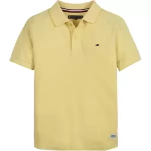 Image of Tommy Hilfiger Melange Pique Polo S/S - Yellow