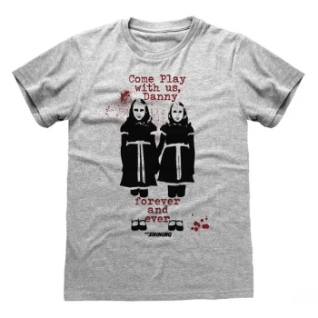 Image of Shining - Come Play With Us Unisex Large T-Shirt - Grey