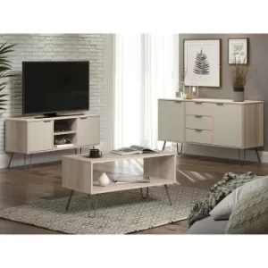 image of Augusta Medium Sideboard with 2 Doors and 3 Drawers, Driftwood