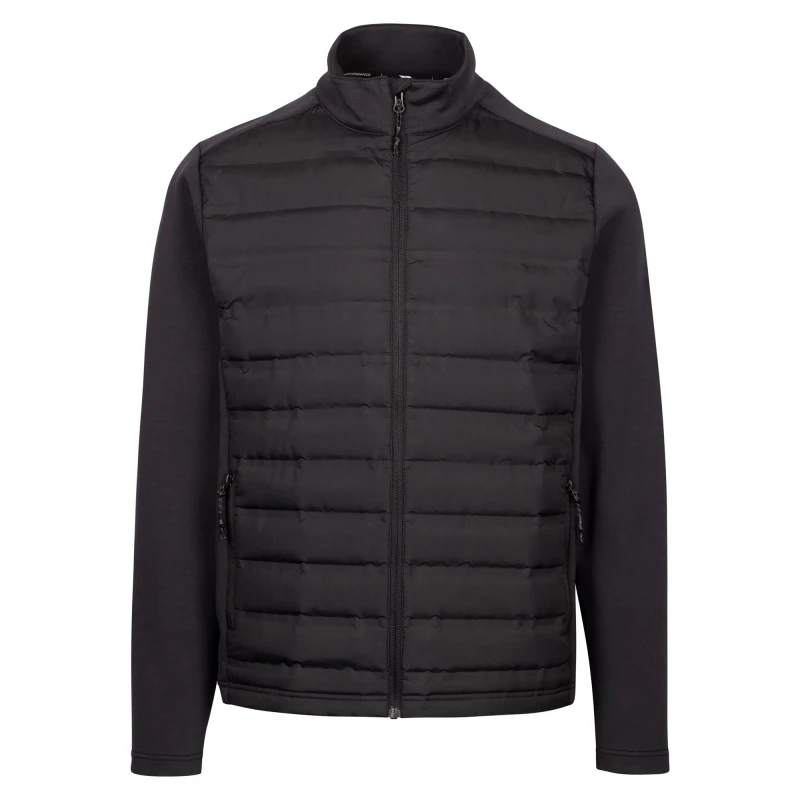Image of Trespass Trespass Men Jorge Hybrid Jacket in Black Size: X-Small Black XS Male 5063703962179