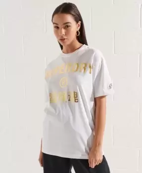 Image of Superdry Cooperate Logo Foil T-Shirt