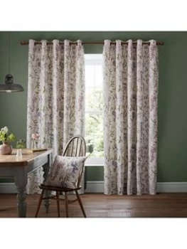 image of Ashley Wilde Emily Fuchsia Eyelet Curtains