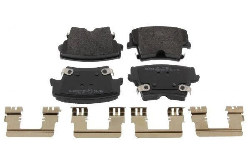 Image of MAPCO 6895HPS Brake pad set Rear Axle, with acoustic wear warning, with anti-squeak plate Brake Pad Set,disc brake (402)