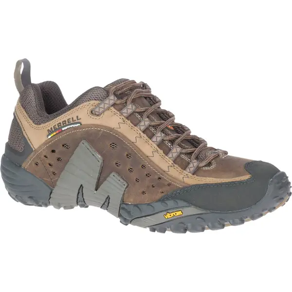 Image of Merrell Mens Intercept Leather Walking Shoes Trainers - UK 9