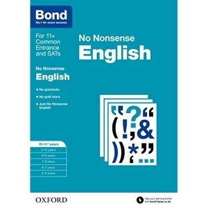 Image of Bond: English: No Nonsense: 10-11+ years by Helen Hadley, Bond, Frances Orchard (Paperback, 2015)