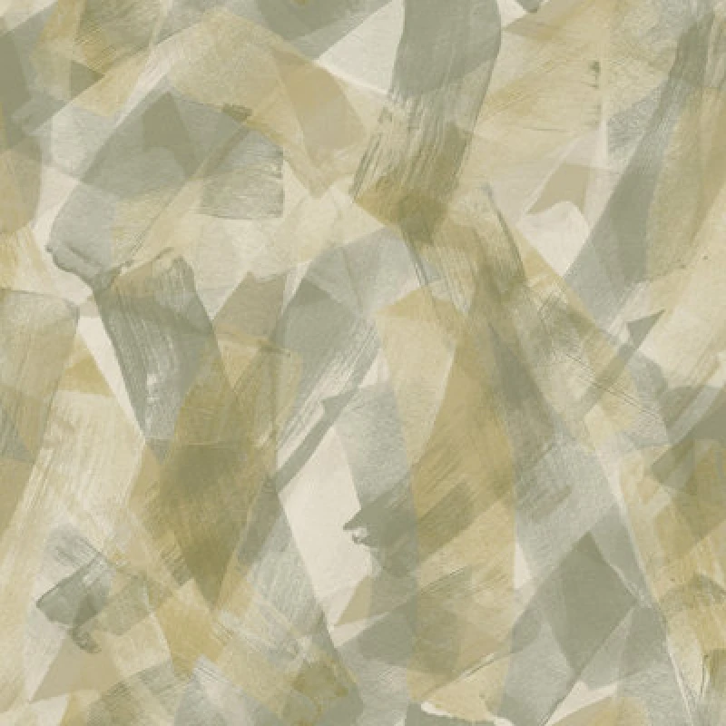 Image of Holden Decor Artistry Brushmark Effect Green / Beige Embossed Wallpaper