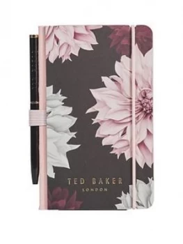 Image of Ted Baker Mini Notebook & Pen - Clove, One Colour, Women