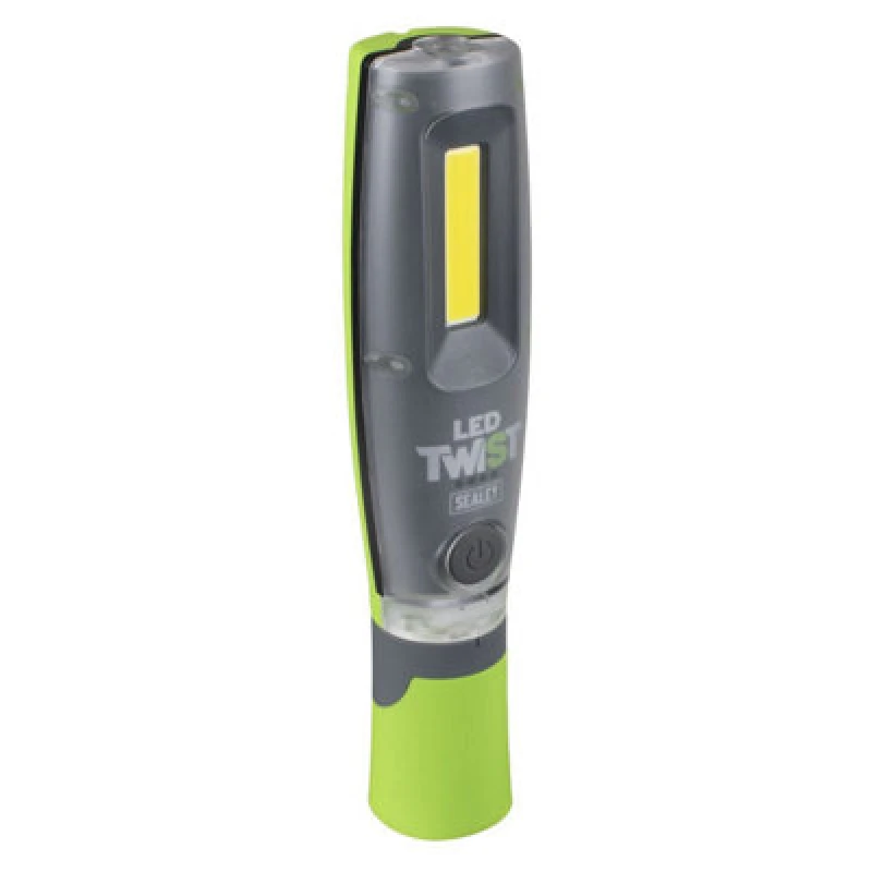 Image of Sealey Rechargeable 16W COB LED Twist Magnetic Inspection Lamp LED2001G Colour: Green