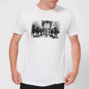 Image of Toy Story Evil Dr Pork Chop Speech Mens T-Shirt - White - 3XL