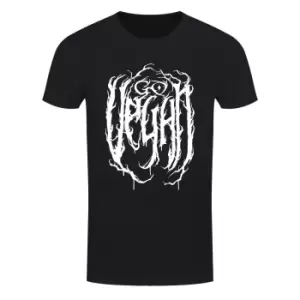 image of Grindstore Mens Go Vegan Text T-Shirt (L) (Black)