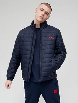 Image of HUGO Water Repellent Benti Padded Jacket - Navy, Dark Blue Size XL Men