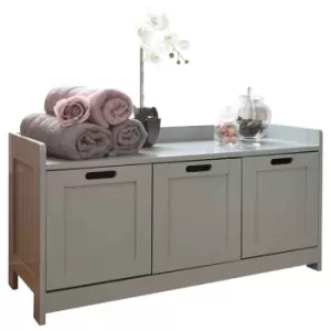 image of GFW Colonial 3 Door Storage Unit - Grey