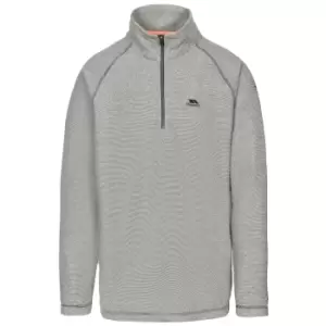 Image of Trespass Mens Keynote Anti Pilling 1/4 Zip Fleece Top (L) (Black)