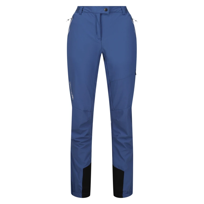 Image of Regatta Womens Mountain Walking Trousers Dusty Denim female 20 S