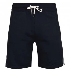 image of Gant Stripe Sweat Short - Navy 433