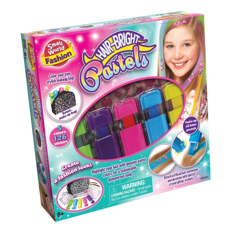 Image of Small World Toys Hair-Brite Pastels, Multi 6043