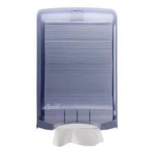 image of Leonardo Large Blue M Fold Hand Towel Dispenser 750 Sheet Capacity DSH