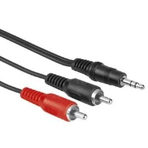 Image of Hama Audio Connecting Cable 2 RCA Male Plugs - 3.5mm Male Plug Stereo, 2 m