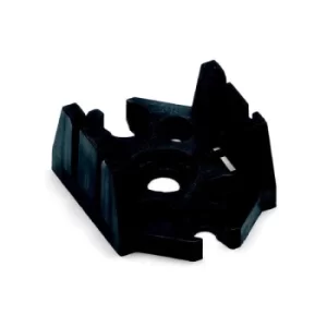 image of WAGO 770-623 Mounting Plate for Distribution Connector Black