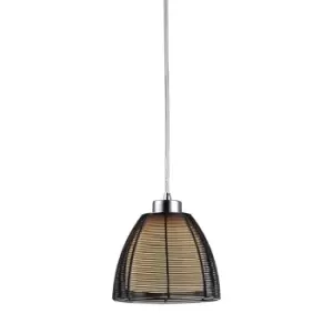 image of PicoSmall Dome Pendant Ceiling Light, Black, 1x E27