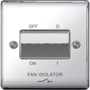 Image of BG Nexus Metal Polished Chrome 1 Gang Rocker Switch 10A - NPC15