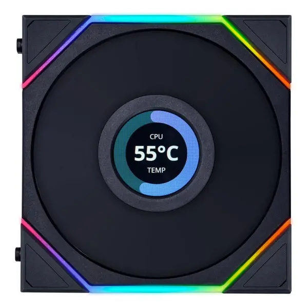 Image of Lian Li UNI FAN TL LCD 120mm Single Pack - Black