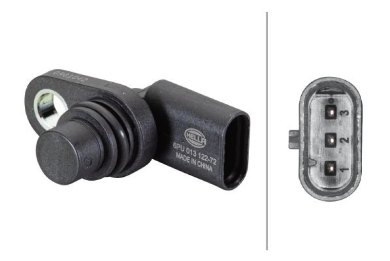 Image of HELLA Camshaft position sensor HELLA 6PU 013 122-721